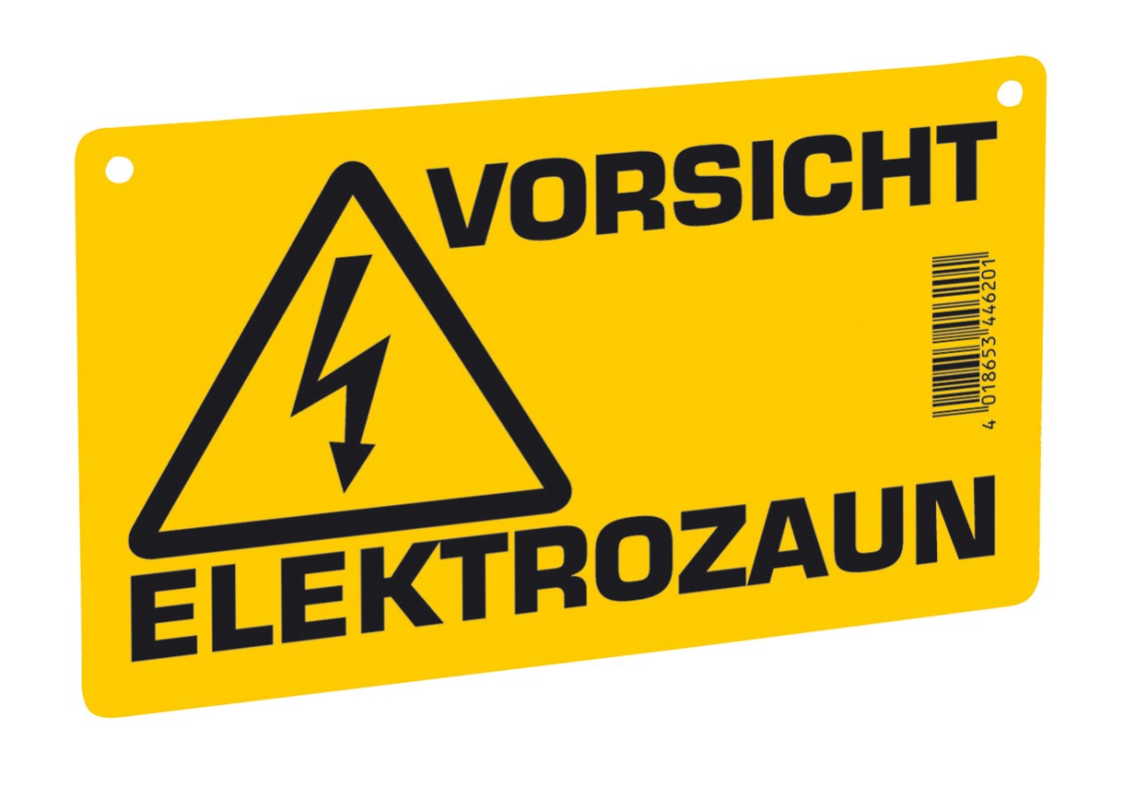 Warnschild für Weidezaun